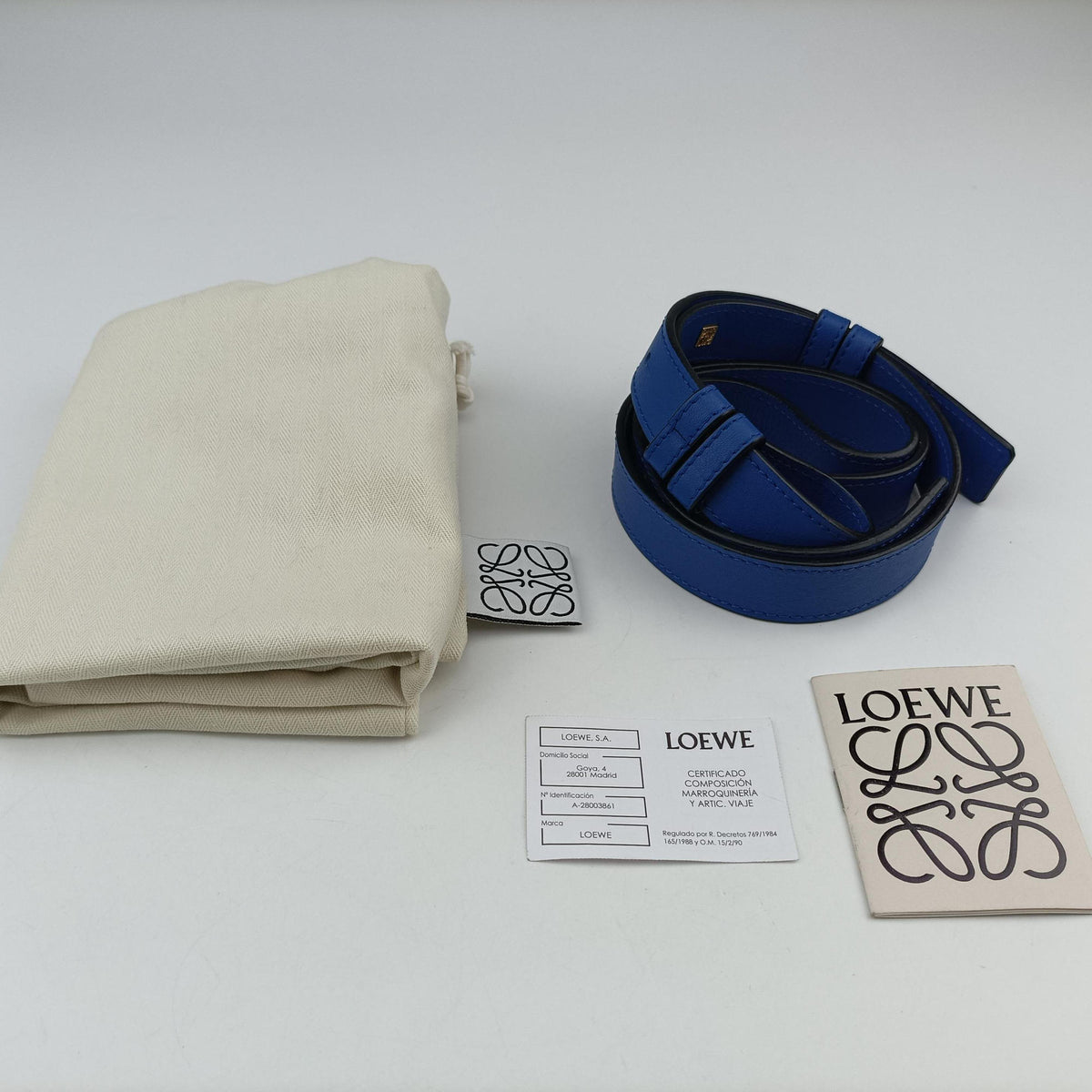 Pre-owned Loewe Hammock Black×blue Leather  shoulderbag | stylenewstar