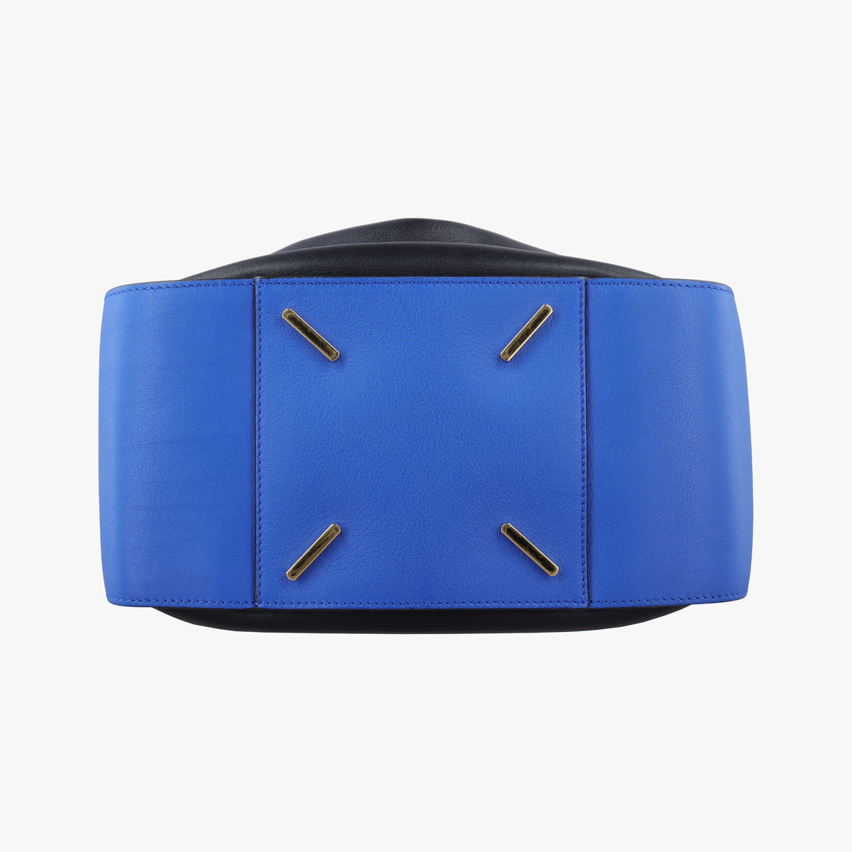 Pre-owned Loewe Hammock Black×blue Leather  shoulderbag | stylenewstar