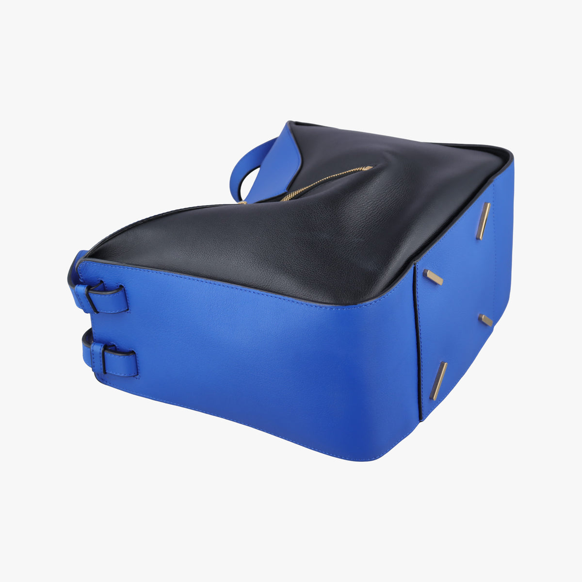 Pre-owned Loewe Hammock Black×blue Leather  shoulderbag | stylenewstar
