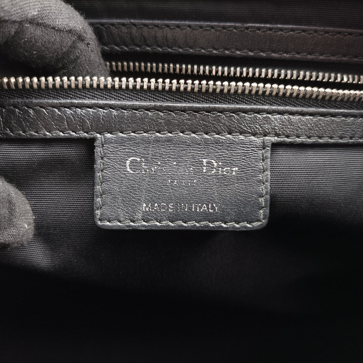 Pre-owned Christian Dior Cannage Dior Soft Shopping Black lambskin  shoulderbag | stylenewstar