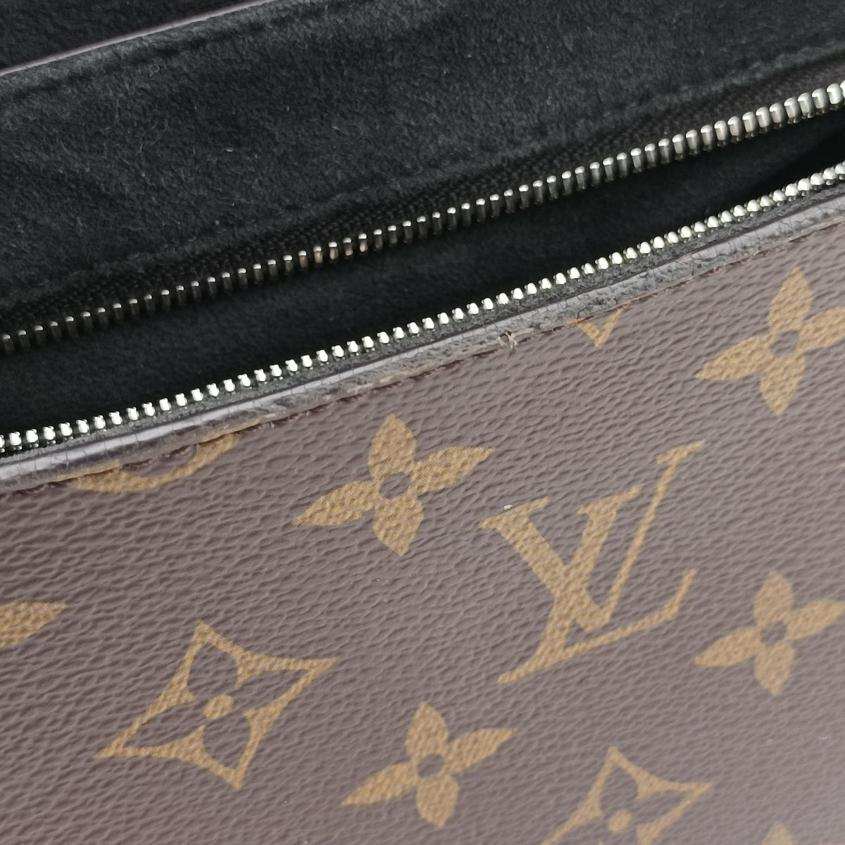 Pre-owned Louis Vuitton Chain It PM Monogram/Brown×Noir Monogram canvas×calf leather M44115 shoulderbag | stylenewstar