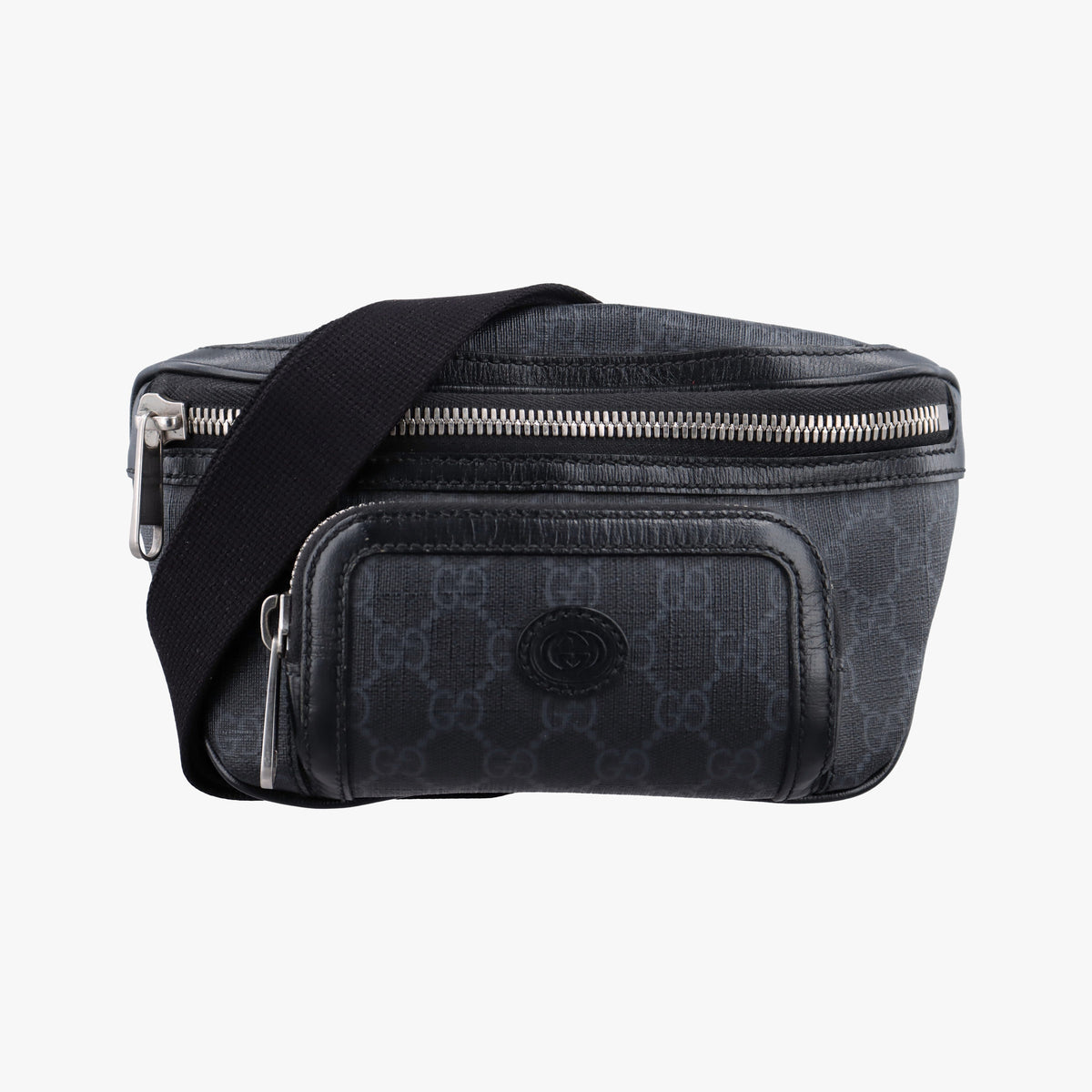 Vintage Gucci GG Supreme Retro Black PVC coated canvas 682933 bum bag/waist bag | stylenewstar