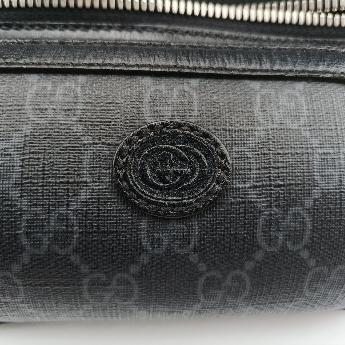 Vintage Gucci GG Supreme Retro Black PVC coated canvas 682933 bum bag/waist bag | stylenewstar