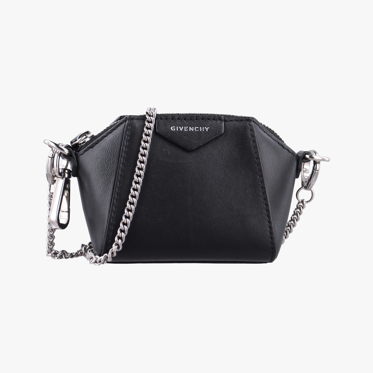 Pre-owned Givenchy Antigona Black Leather  shoulderbag | stylenewstar