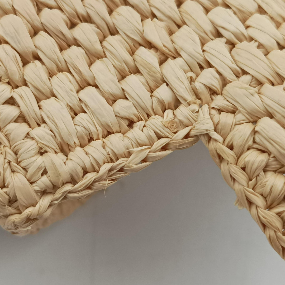 Pre-owned Loewe Font Tote Mini Beige Raffia A685V46X01 handbag | stylenewstar