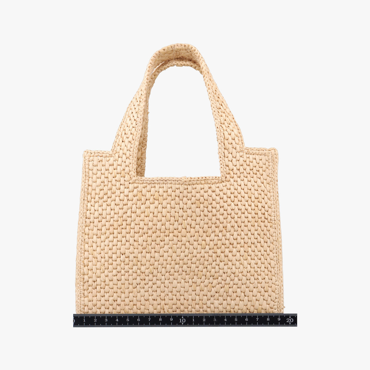 Pre-owned Loewe Font Tote Mini Beige Raffia A685V46X01 handbag | stylenewstar