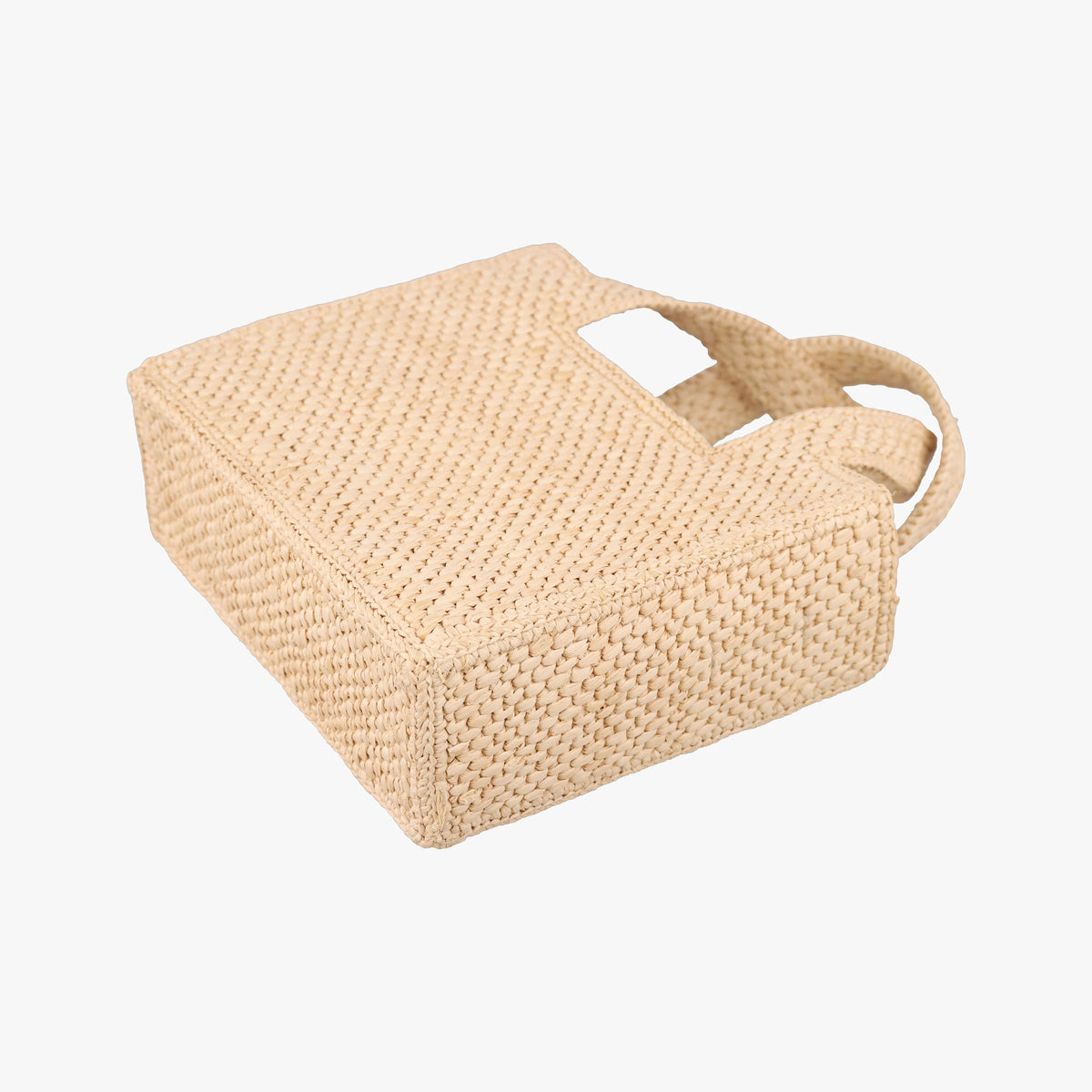 Vintage Loewe Font Tote Mini Beige Raffia A685V46X01 handbag | stylenewstar