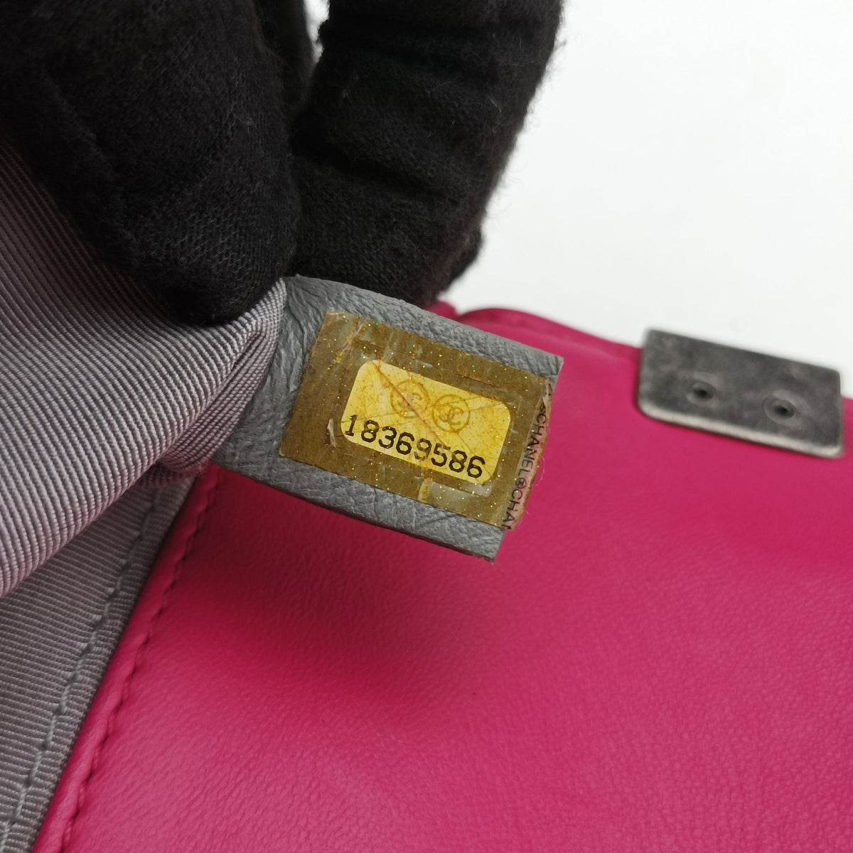 Pre-owned Chanel BOY CHANEL Rose velour A67416 shoulderbag | stylenewstar