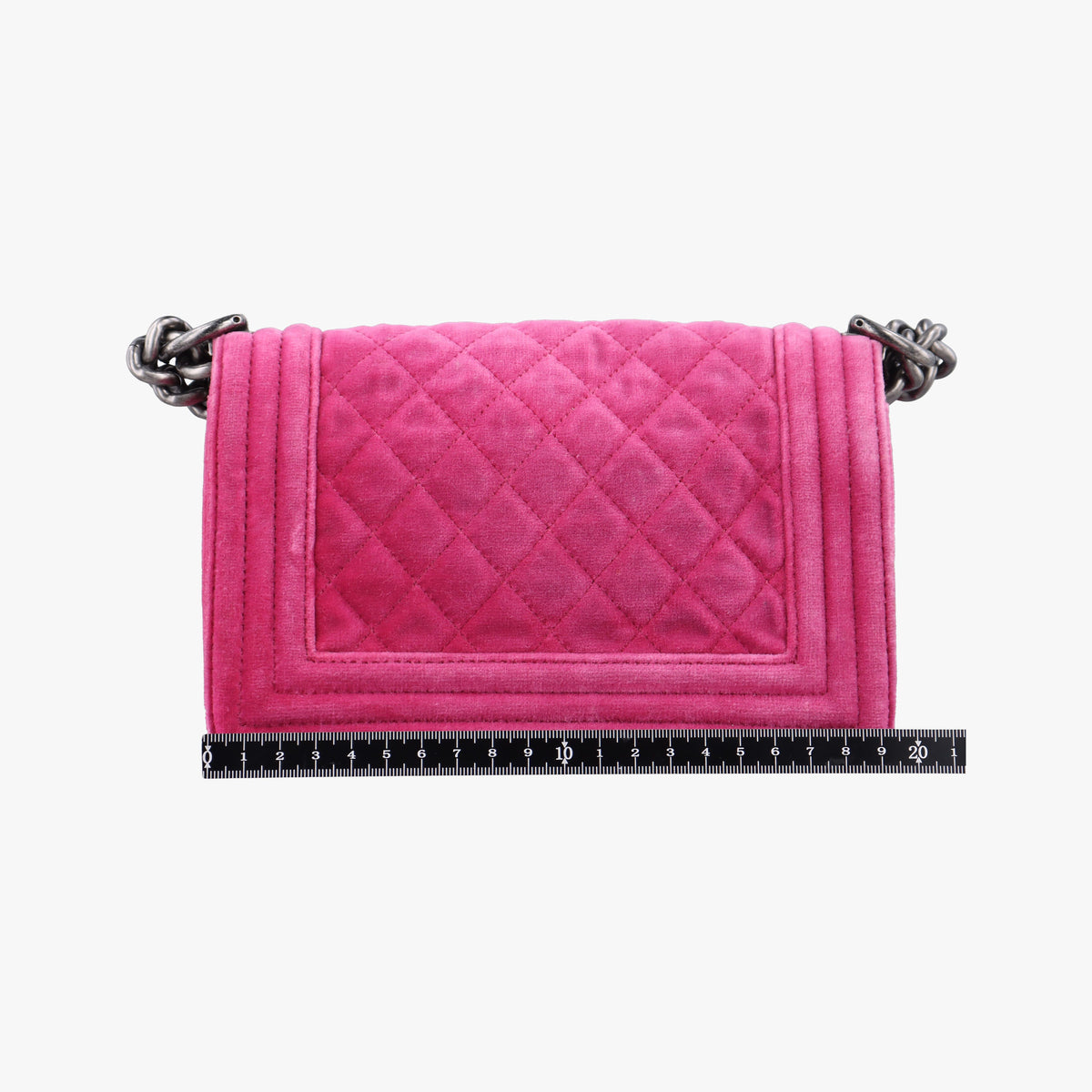 Pre-owned Chanel BOY CHANEL Rose velour A67416 shoulderbag | stylenewstar