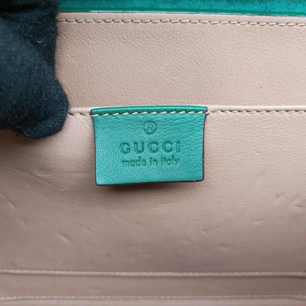 Vintage Gucci Sylvie Green Patent Leather 589479 handbag | stylenewstar