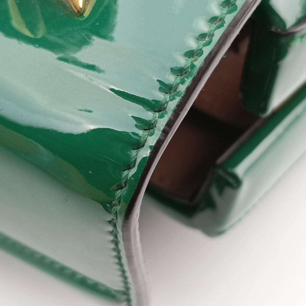 Vintage Gucci Sylvie Green Patent Leather 589479 handbag | stylenewstar