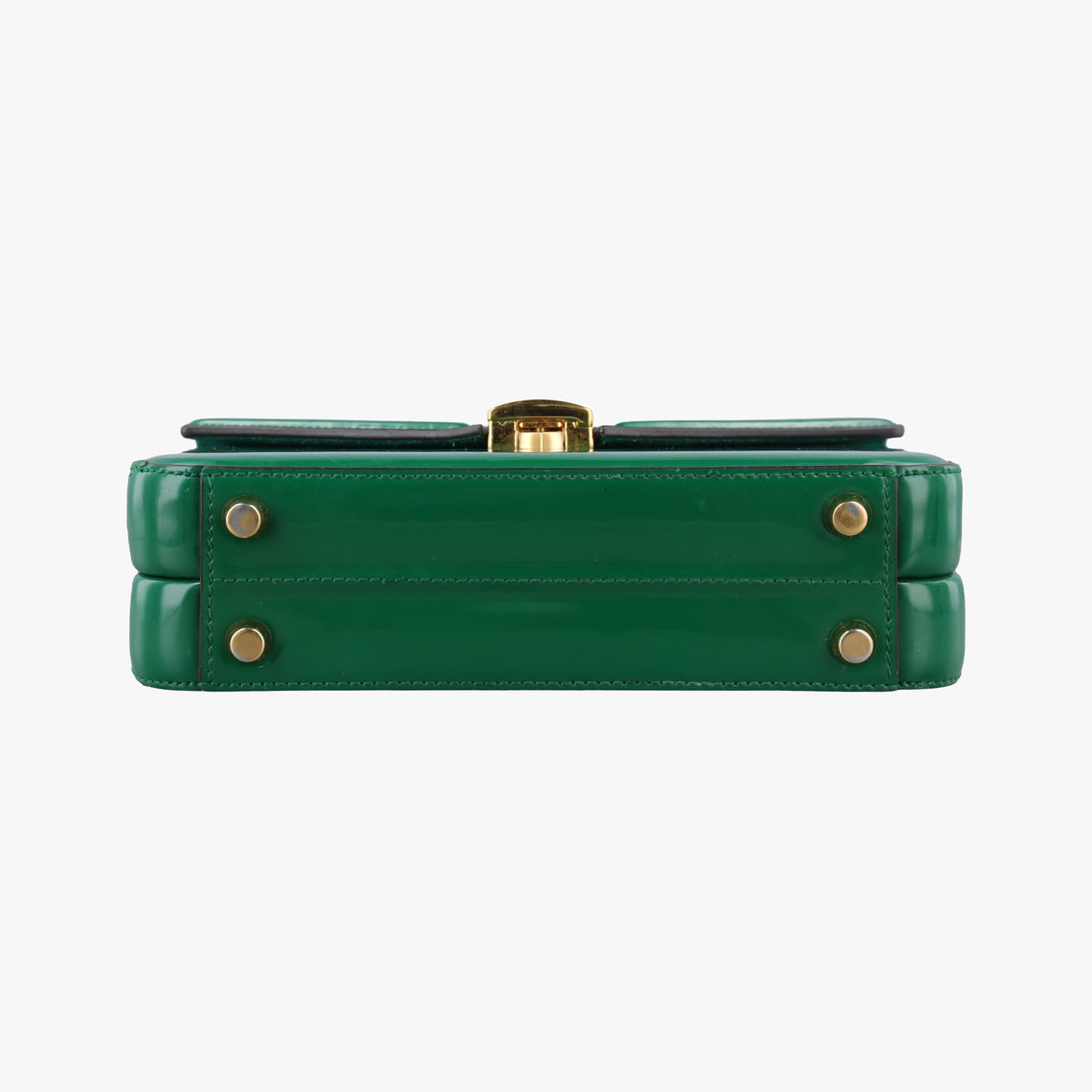 Vintage Gucci Sylvie Green Patent Leather 589479 handbag | stylenewstar