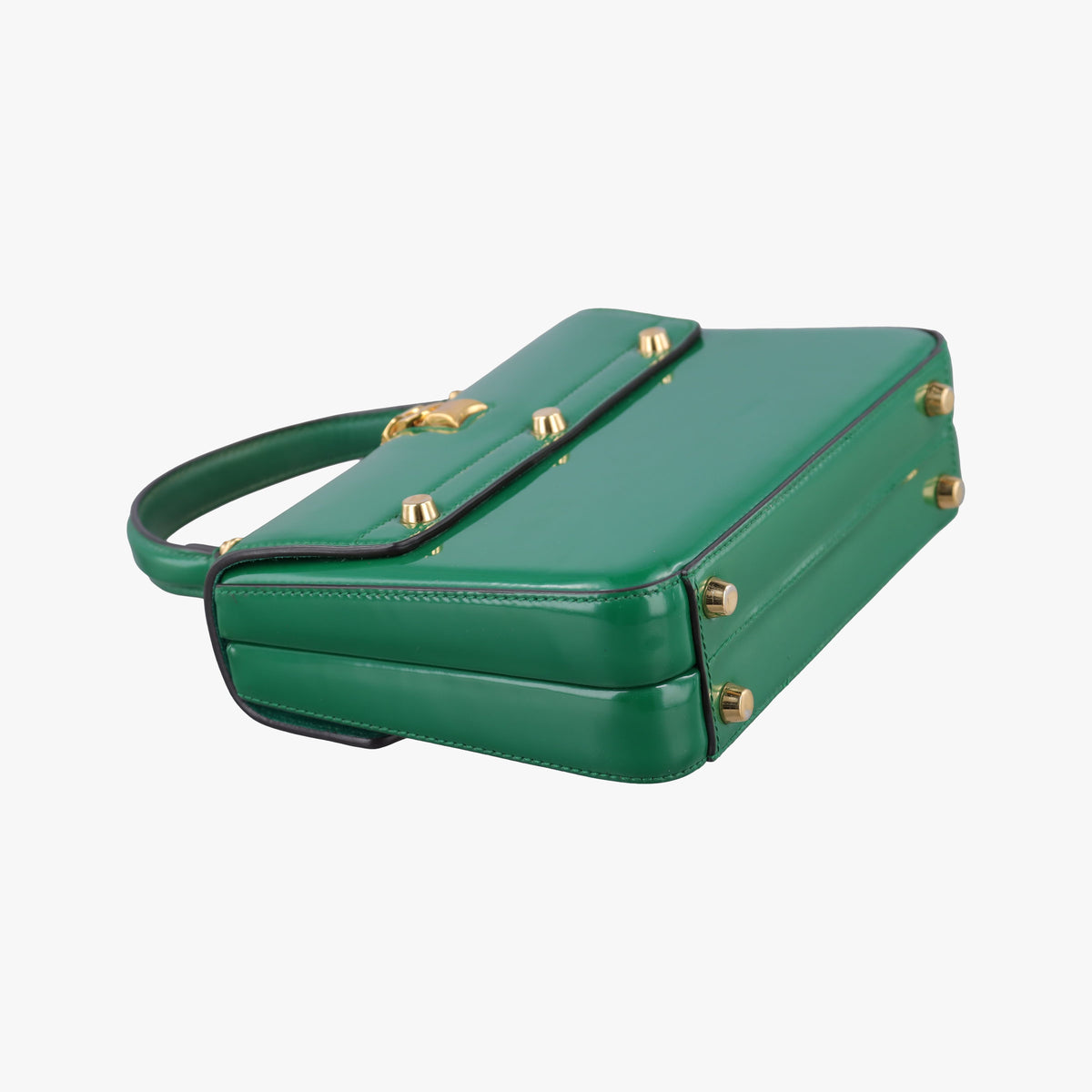 Vintage Gucci Sylvie Green Patent Leather 589479 handbag | stylenewstar