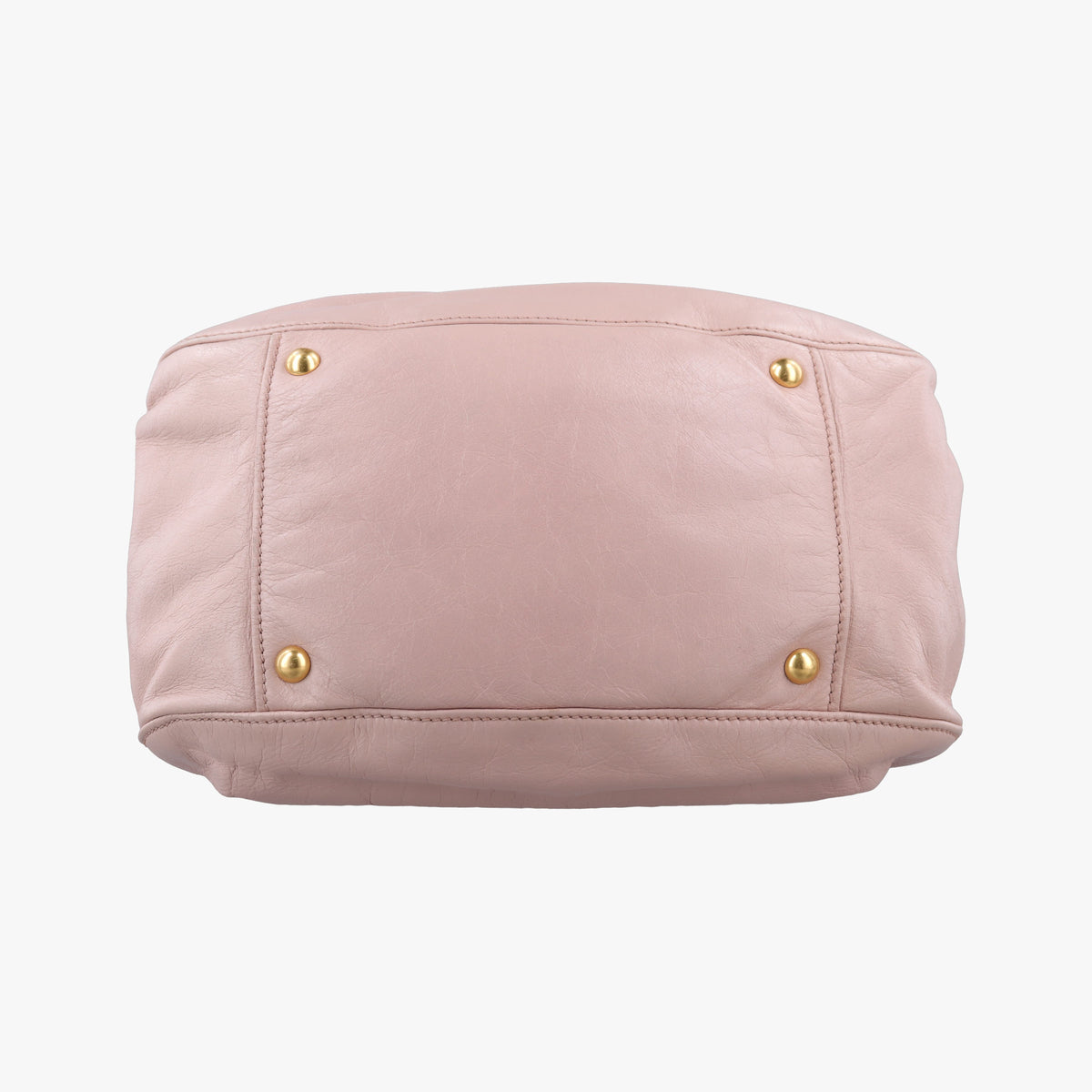 Pre-owned Miu Miu VITELLO LUX Pink Leather  shoulderbag | stylenewstar