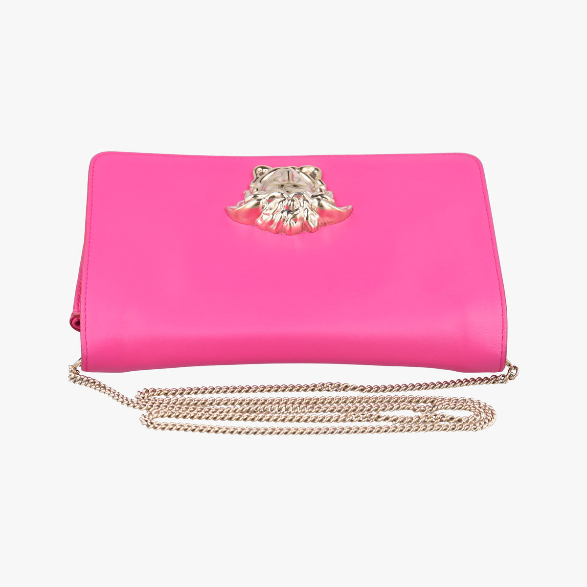 Pre-owned VERSACE La Medusa Rose Leather  shoulderbag | stylenewstar