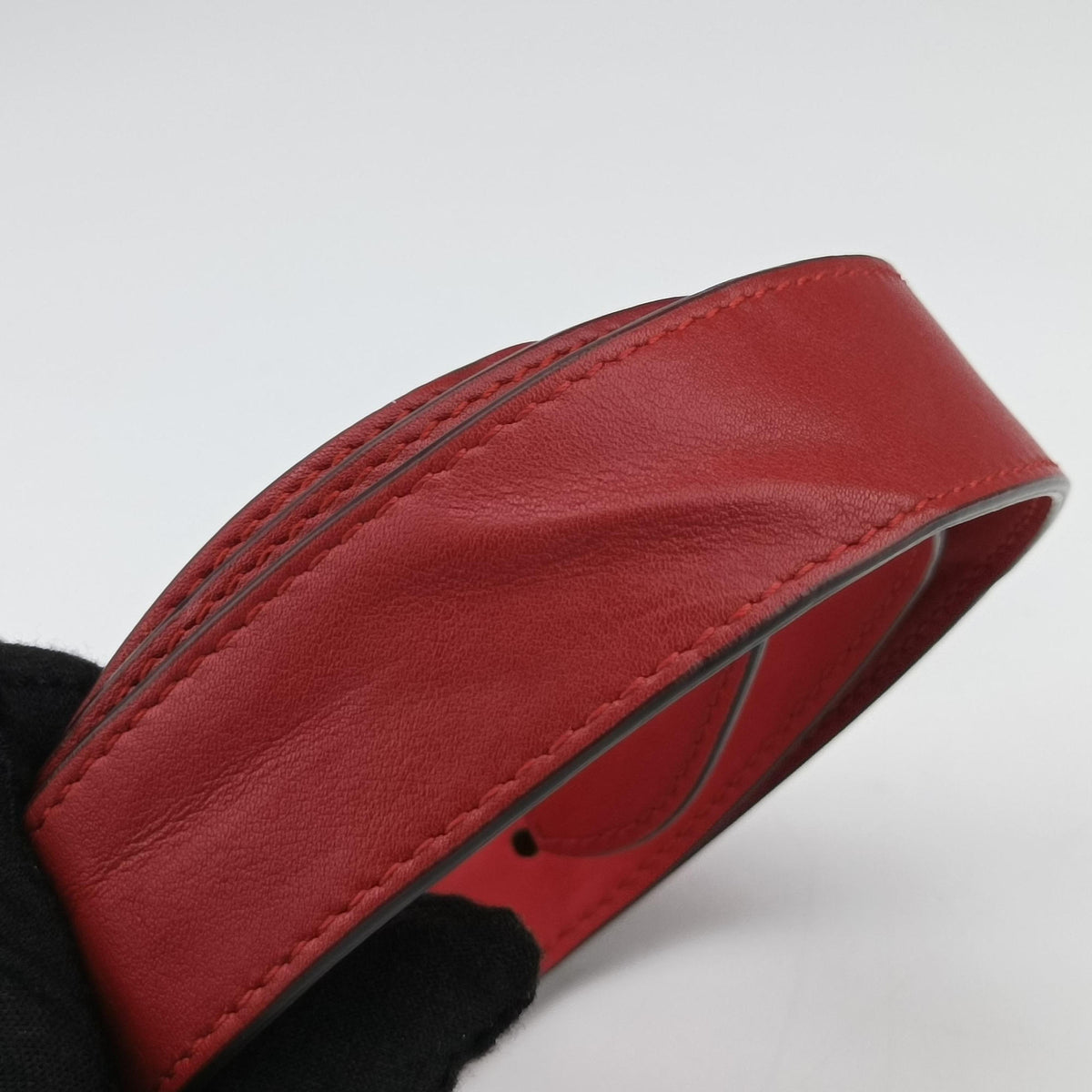 Secondhand Gucci GG Marmont Red Leather 476434 bum bag/waist bag | stylenewstar