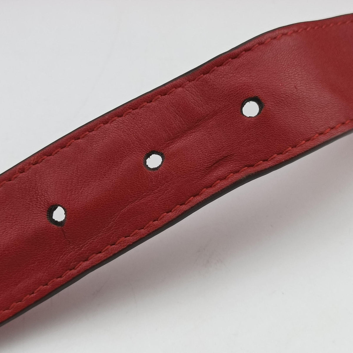 Secondhand Gucci GG Marmont Red Leather 476434 bum bag/waist bag | stylenewstar