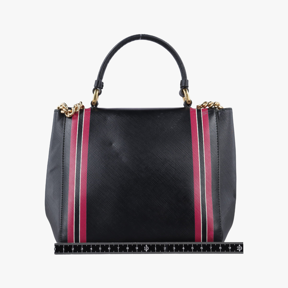 Vintage Ferragamo Vara Black x Pink Leather  shoulderbag | stylenewstar