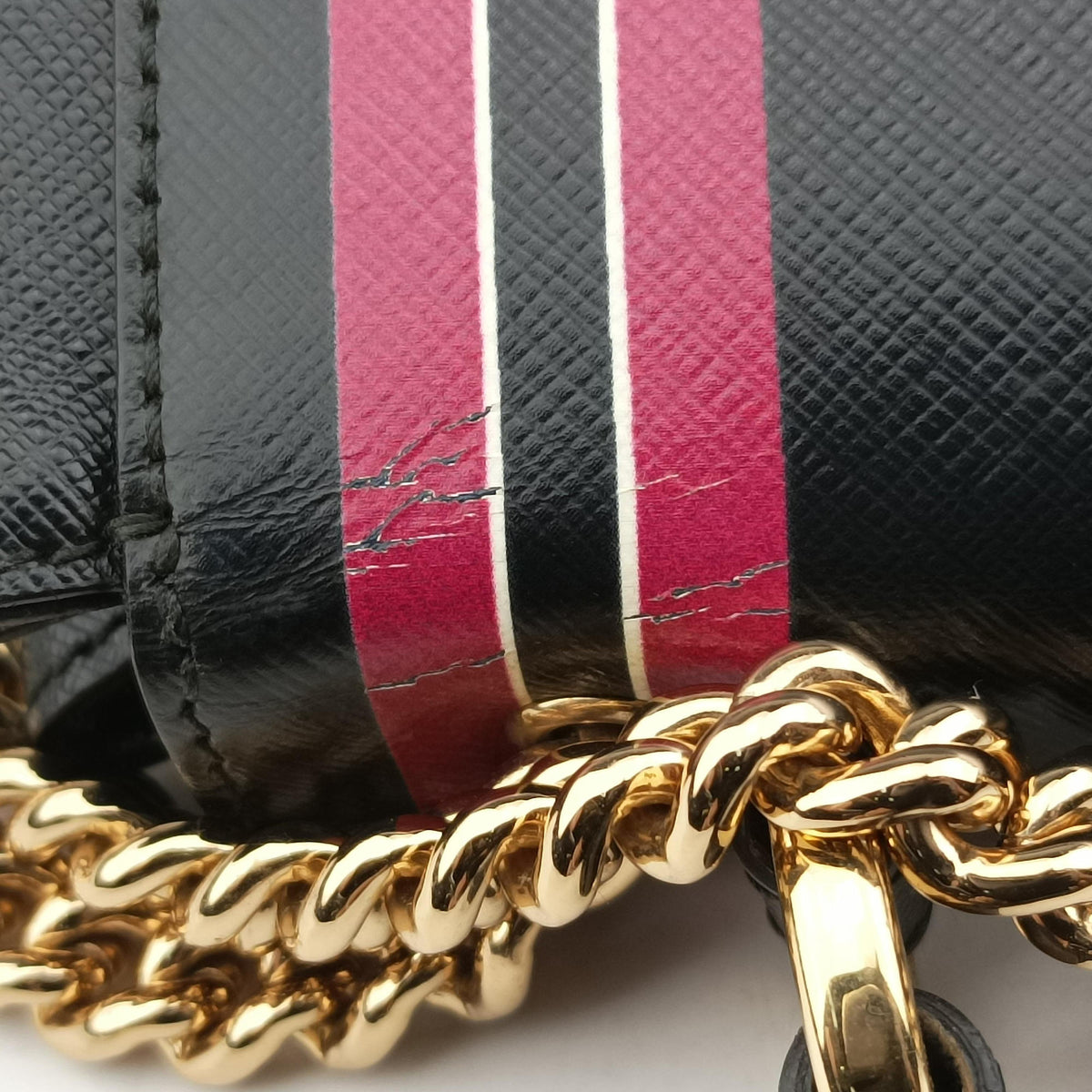 Vintage Ferragamo Vara Black x Pink Leather  shoulderbag | stylenewstar