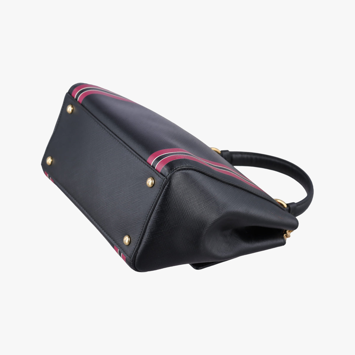 Vintage Ferragamo Vara Black x Pink Leather  shoulderbag | stylenewstar