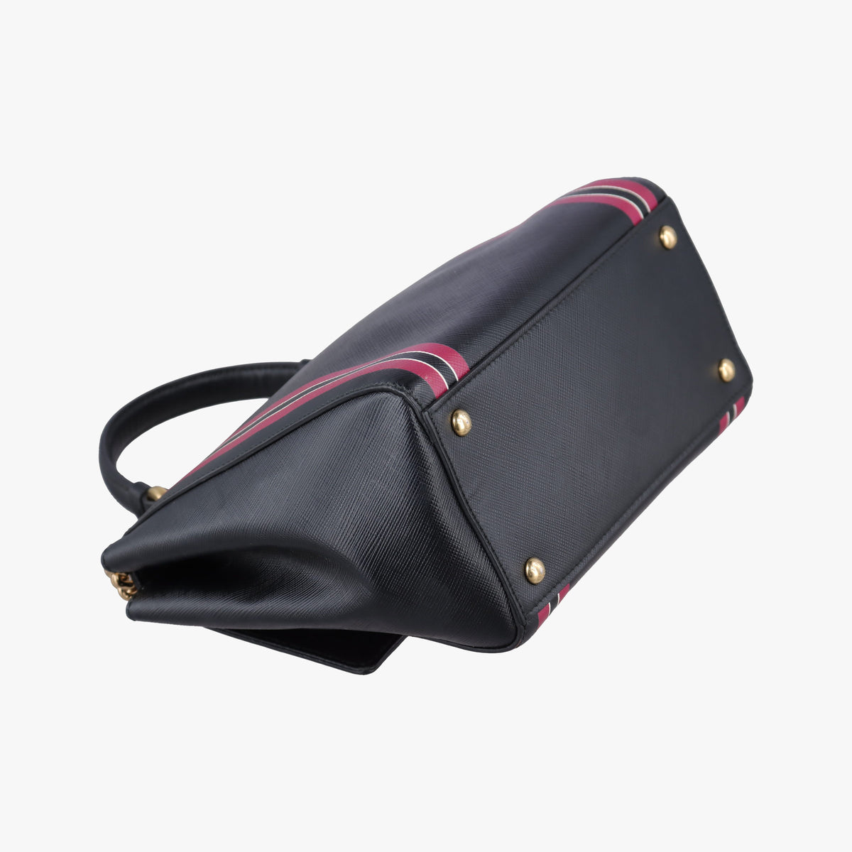 Vintage Ferragamo Vara Black x Pink Leather  shoulderbag | stylenewstar