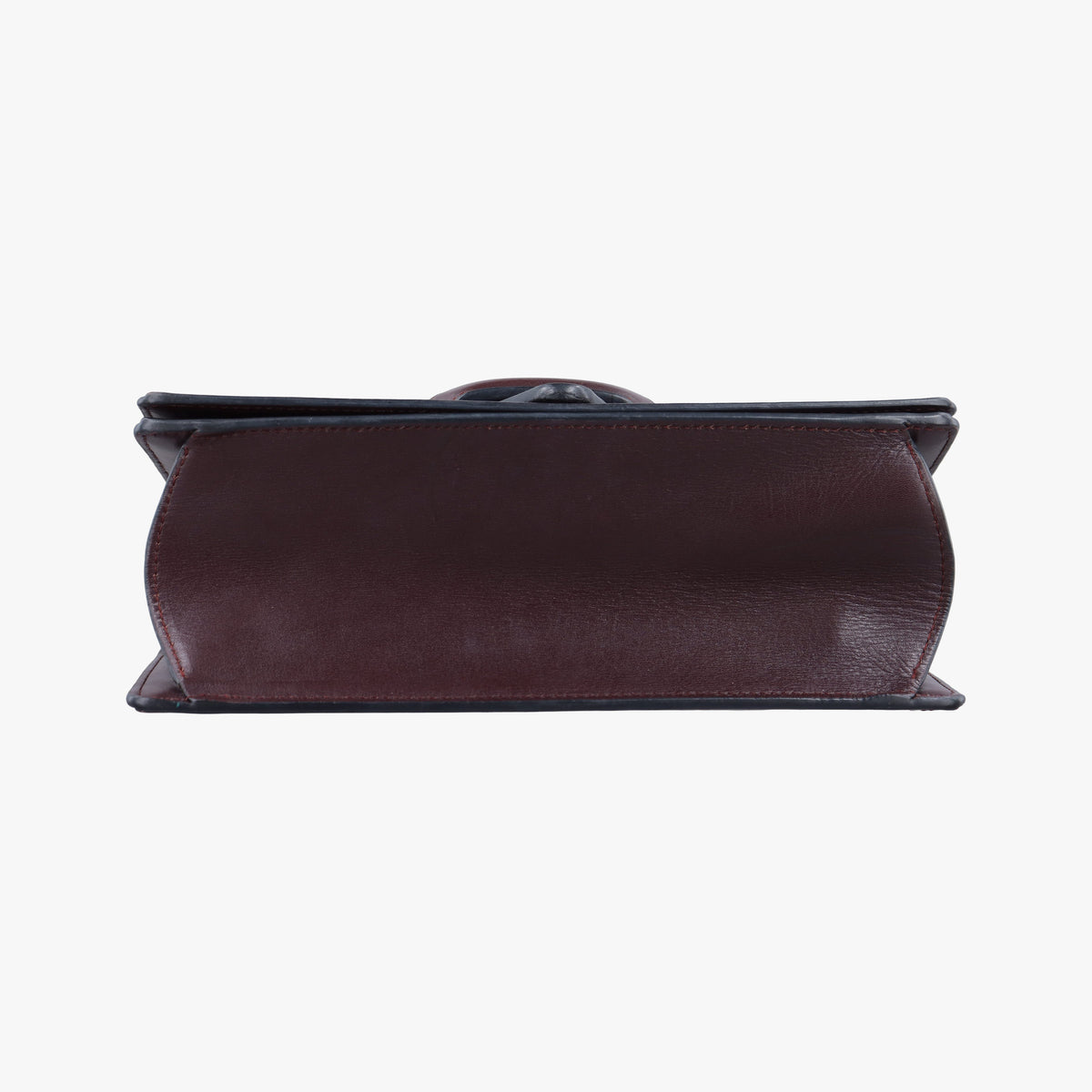 Pre-owned Loewe Barcelona Dark Burgundy Leather  shoulderbag | stylenewstar