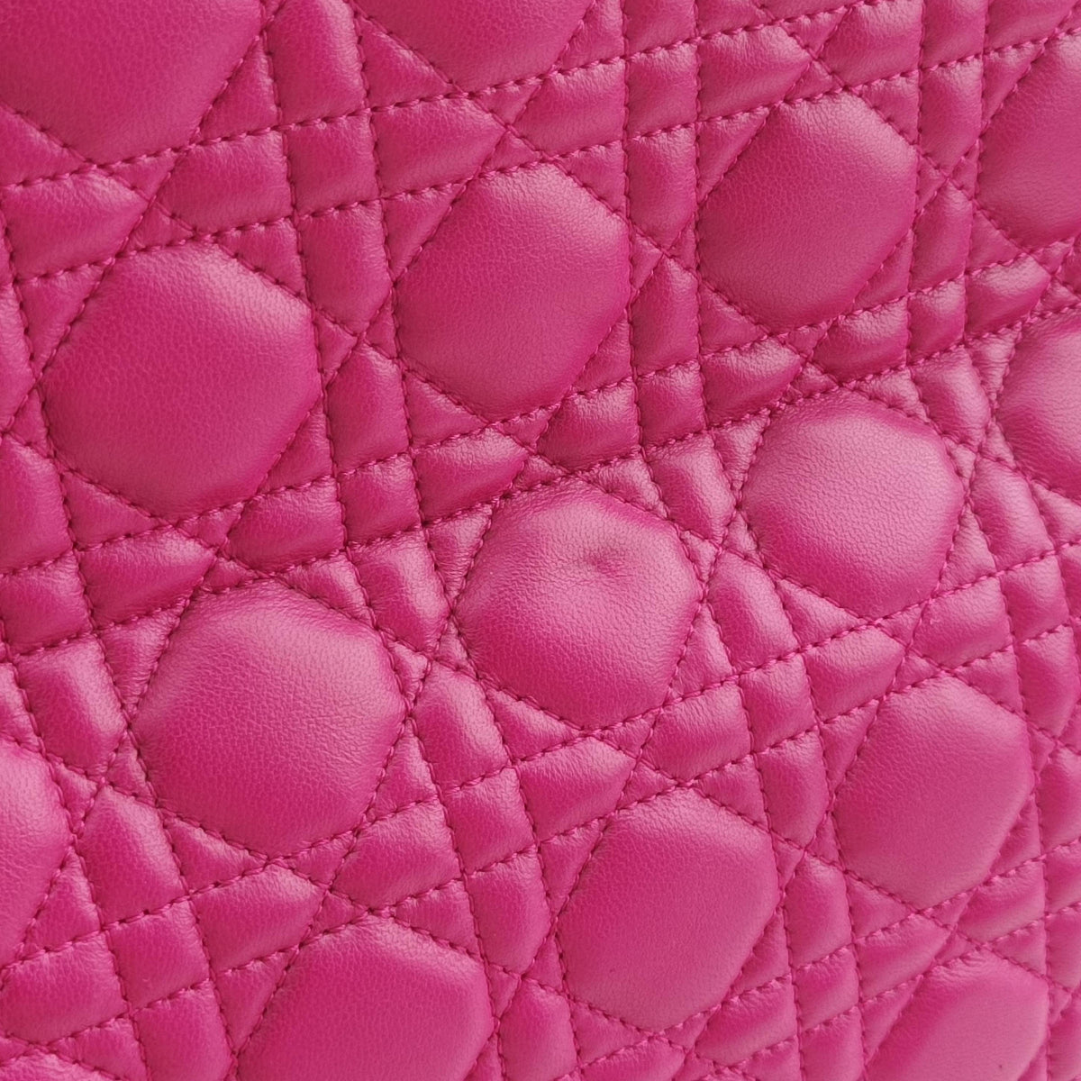 Vintage Christian Dior Cannage Dior Soft Shopping Rose lambskin  shoulderbag | stylenewstar