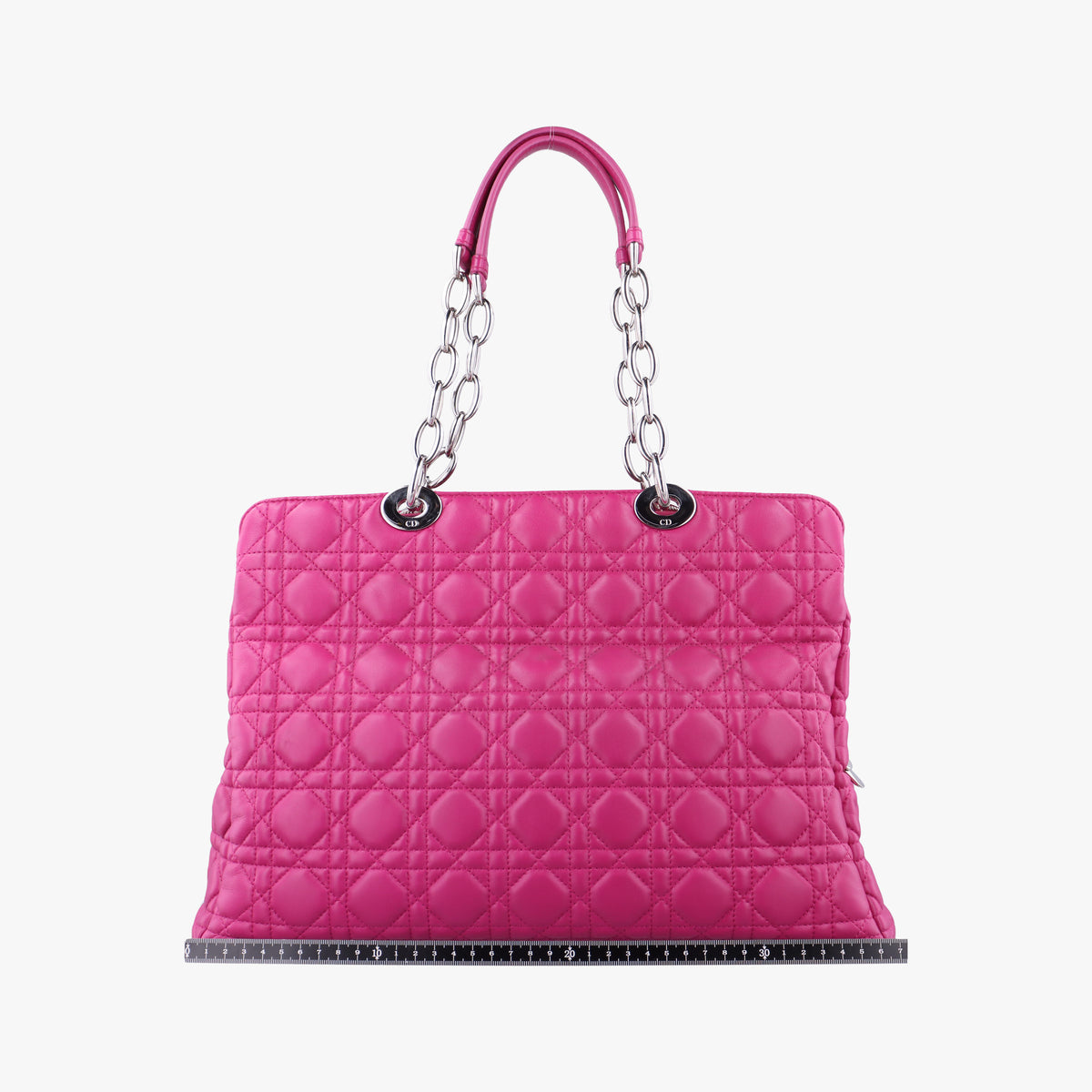 Vintage Christian Dior Cannage Dior Soft Shopping Rose lambskin  shoulderbag | stylenewstar