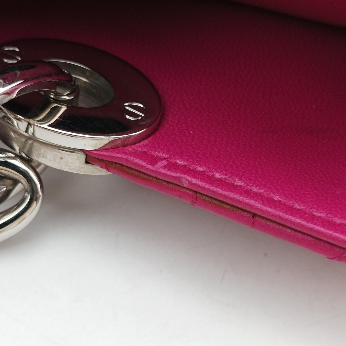 Vintage Christian Dior Cannage Dior Soft Shopping Rose lambskin  shoulderbag | stylenewstar