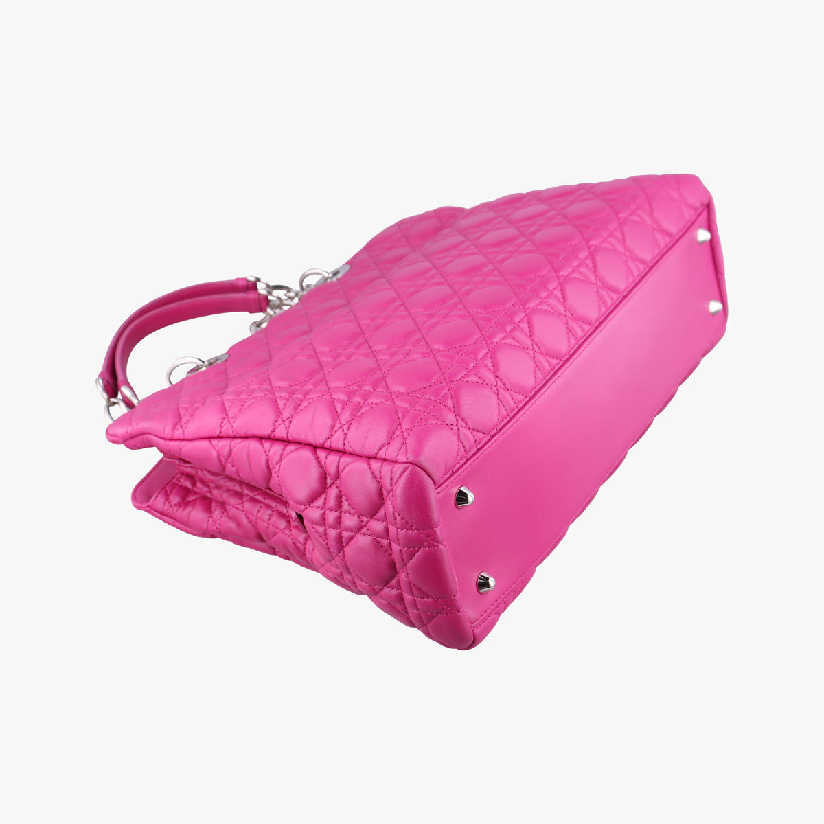 Vintage Christian Dior Cannage Dior Soft Shopping Rose lambskin  shoulderbag | stylenewstar