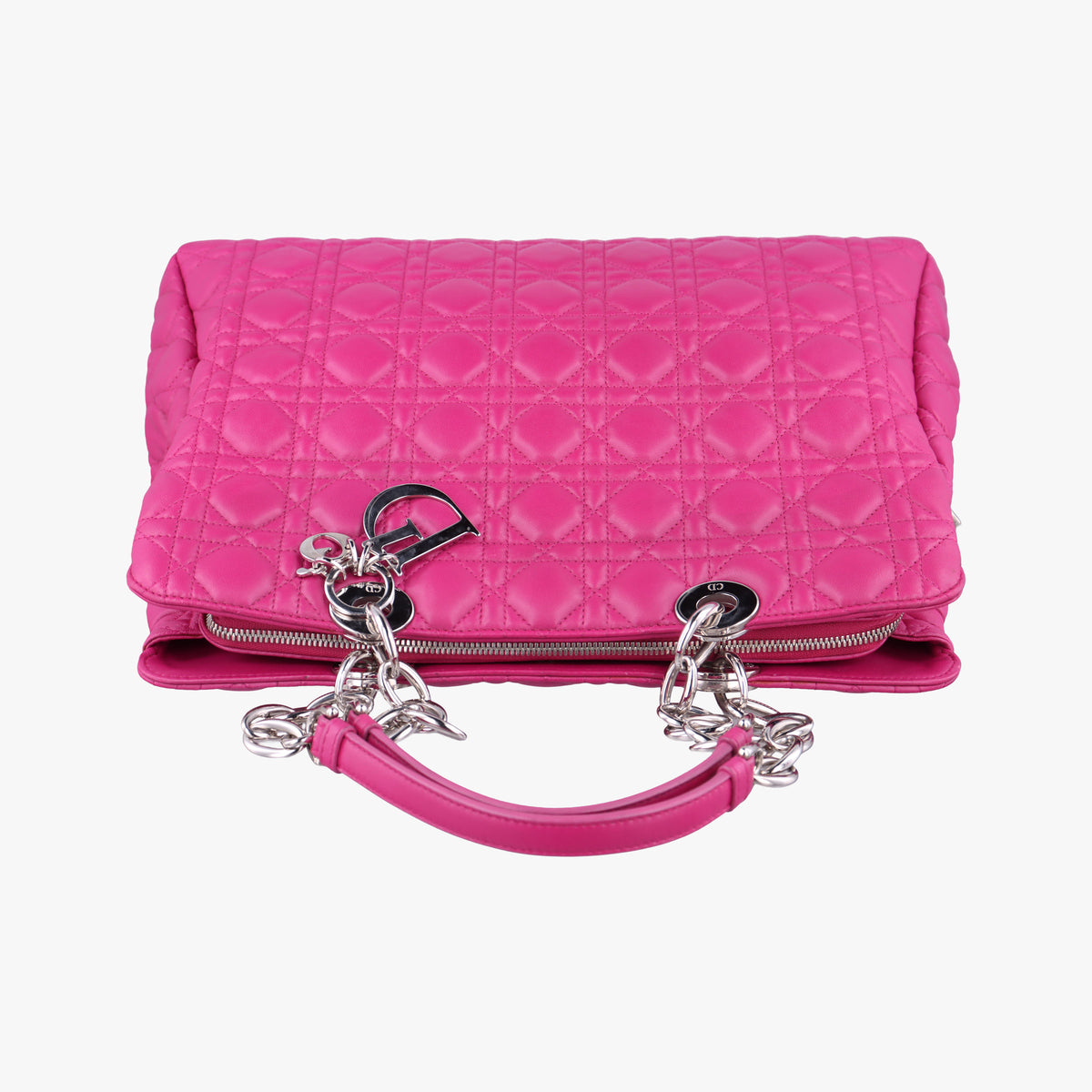 Vintage Christian Dior Cannage Dior Soft Shopping Rose lambskin  shoulderbag | stylenewstar