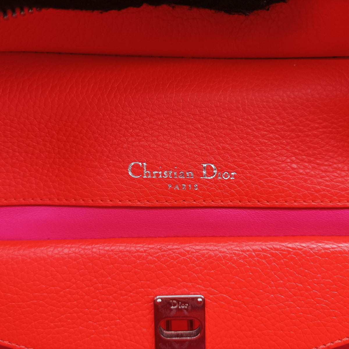 Vintage Christian Dior Dior Bar Pink Leather  handbag | stylenewstar