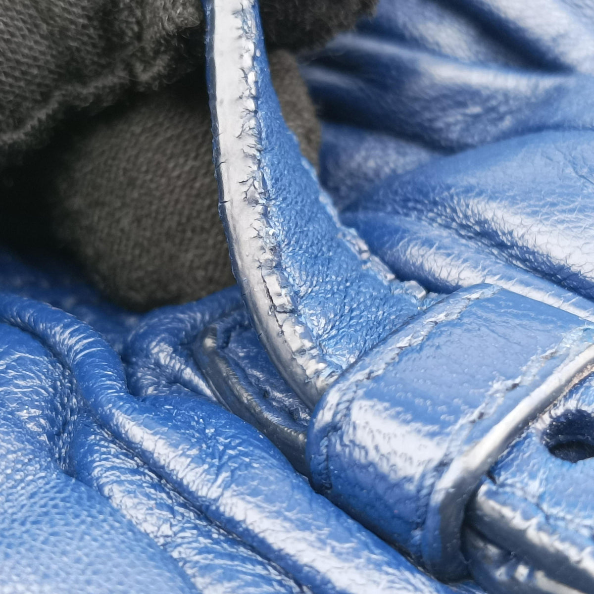 Secondhand Prada Gaufre Blue Lambskin  shoulderbag | stylenewstar