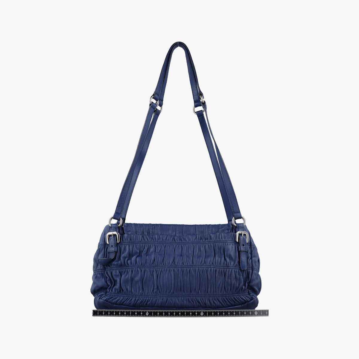 Secondhand Prada Gaufre Blue Lambskin  shoulderbag | stylenewstar