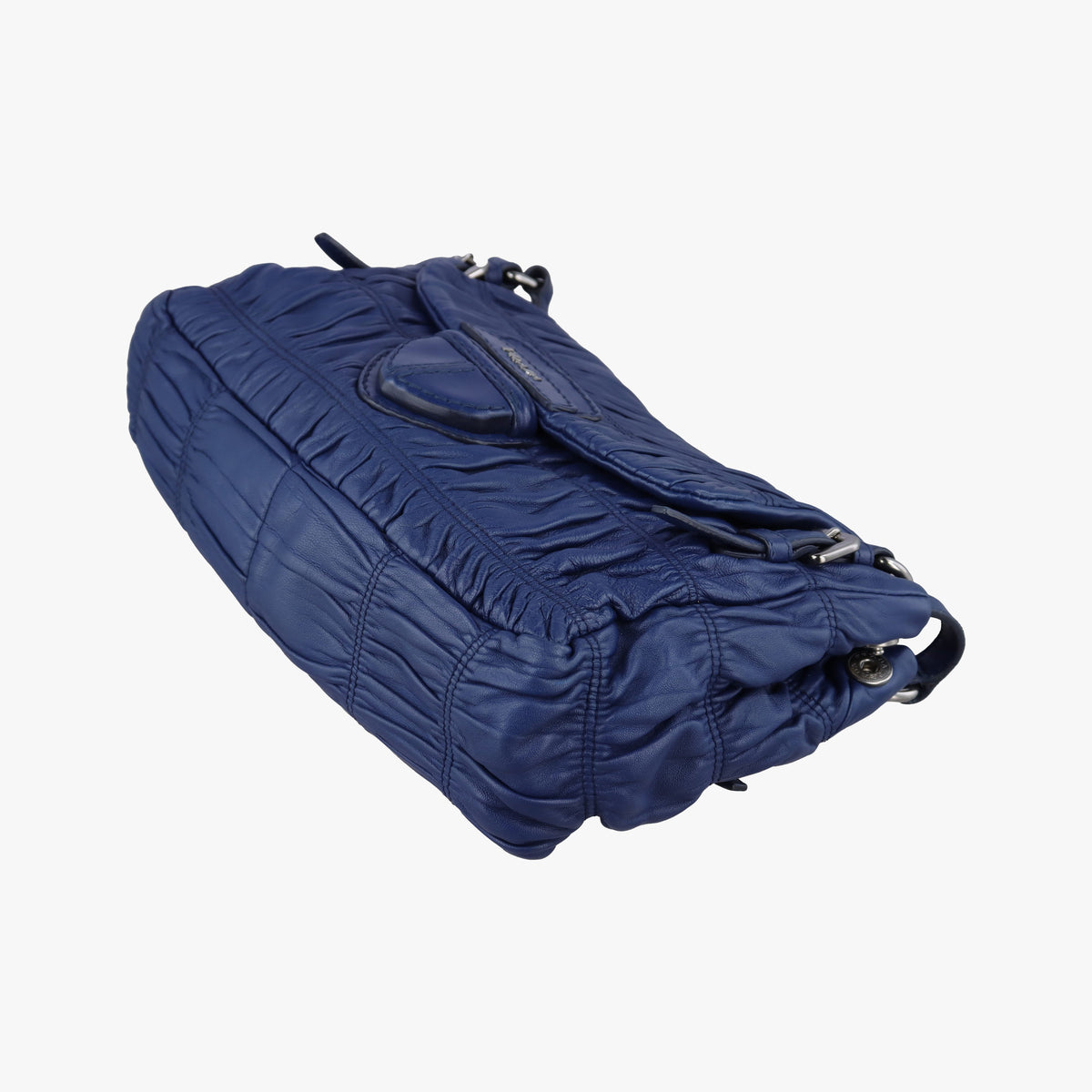 Secondhand Prada Gaufre Blue Lambskin  shoulderbag | stylenewstar