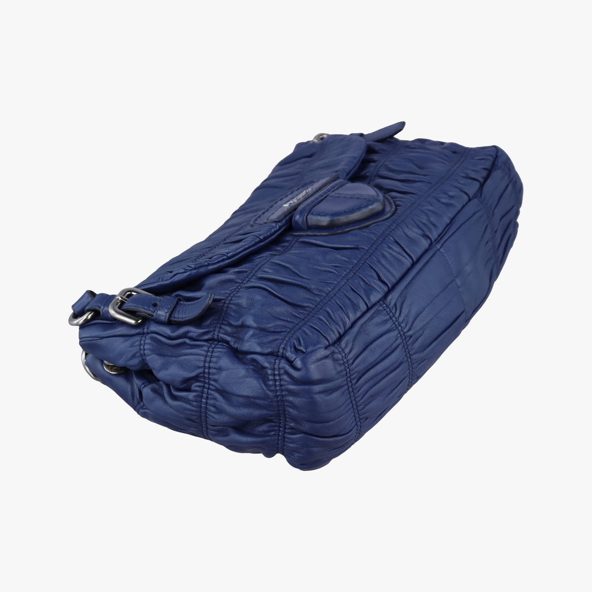 Secondhand Prada Gaufre Blue Lambskin  shoulderbag | stylenewstar