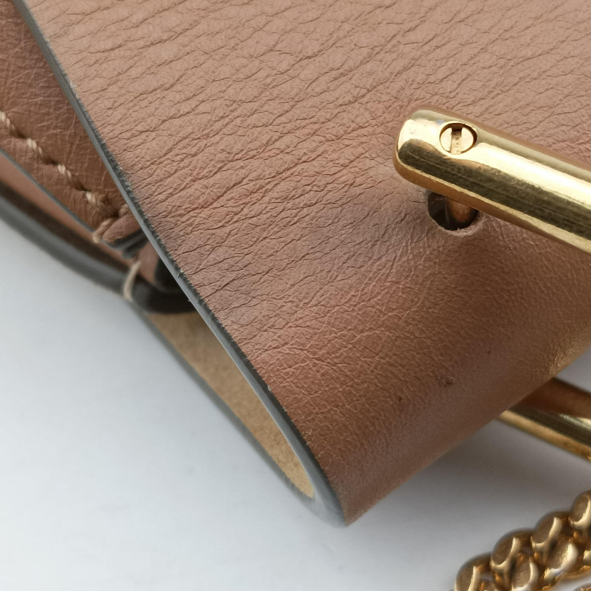 Pre-owned Chloe DREW Camel×Beige Leather×suede  shoulderbag | stylenewstar