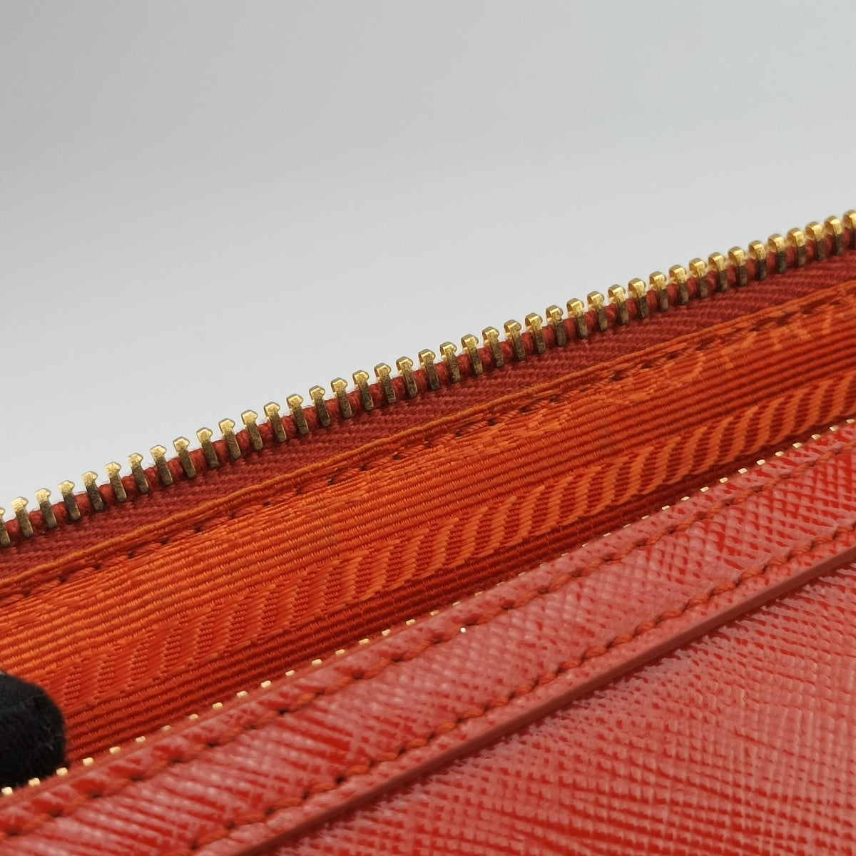 Pre-owned Prada Bowling Bag Orange Patent SAFFIANO Leather BL0797 shoulderbag | stylenewstar