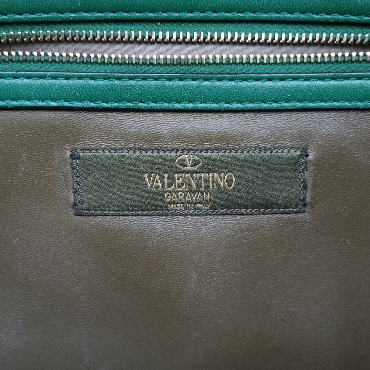 Pre-owned Valentino Rockstud Glam Lock Multicolour canvas× leather  shoulderbag | stylenewstar