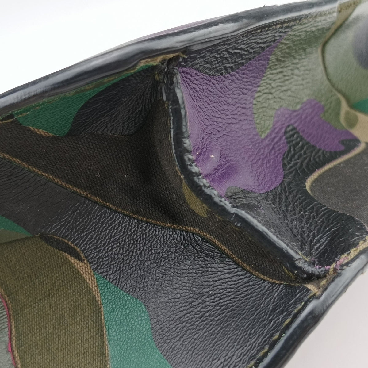 Pre-owned Valentino Rockstud Glam Lock Multicolour canvas× leather  shoulderbag | stylenewstar