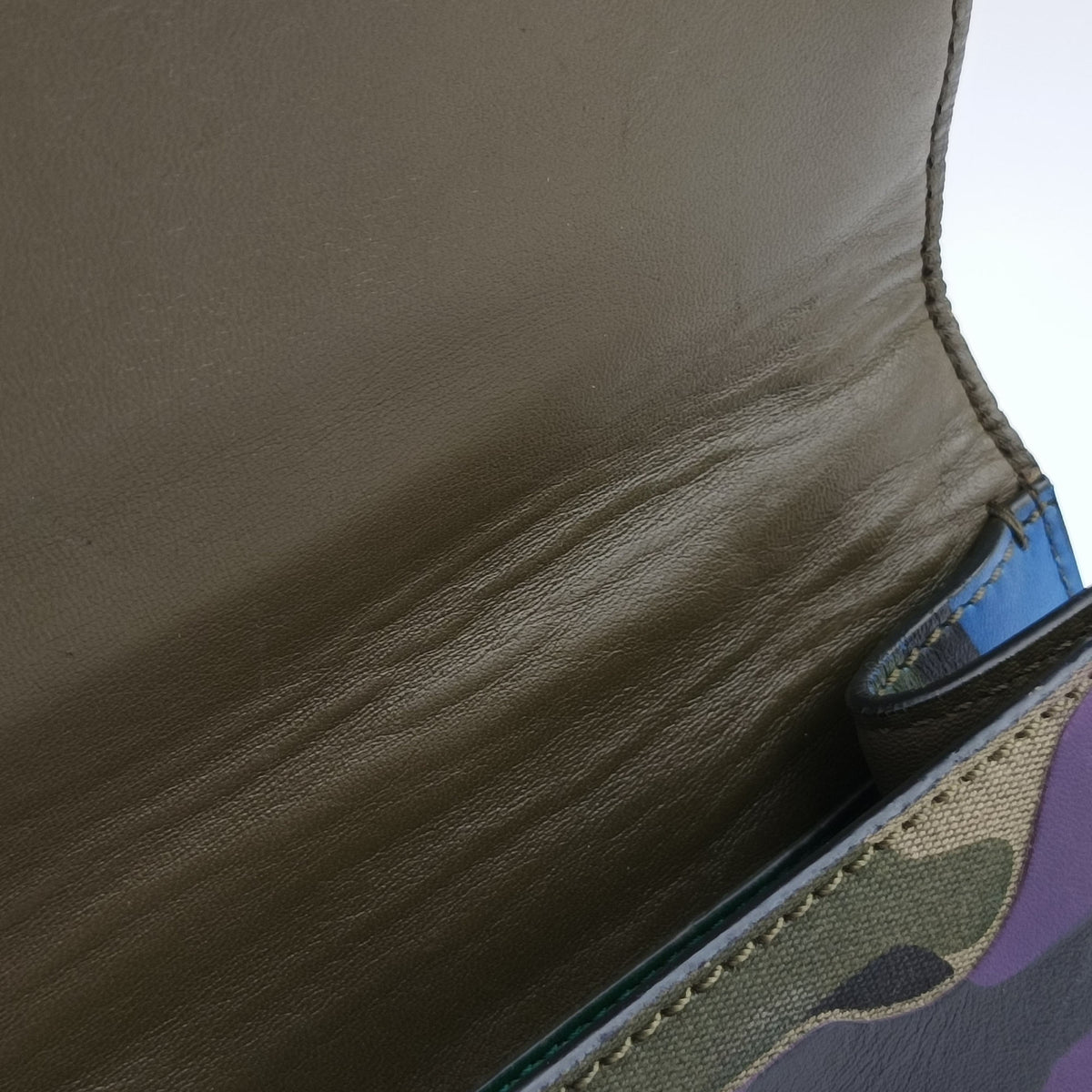 Pre-owned Valentino Rockstud Glam Lock Multicolour canvas× leather  shoulderbag | stylenewstar