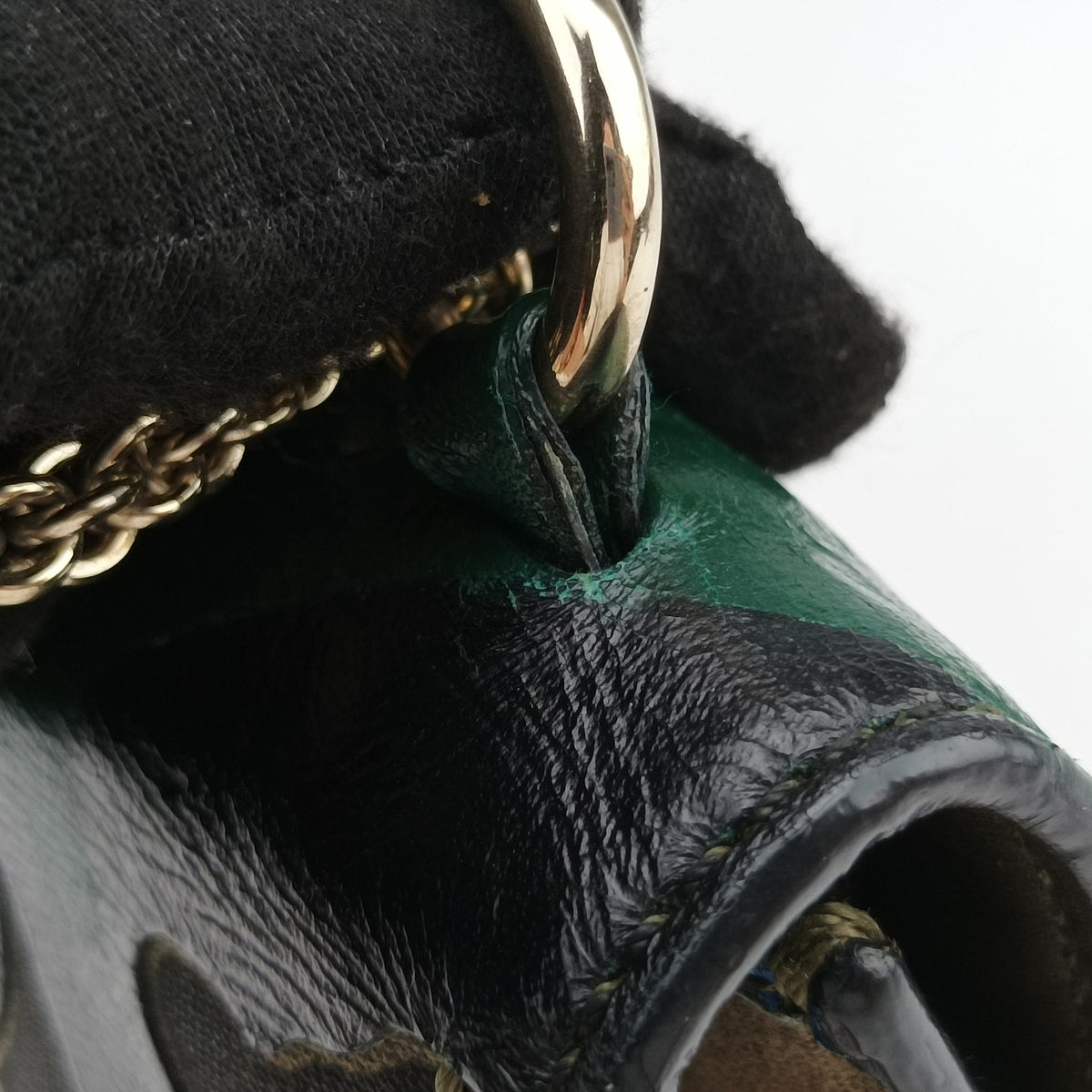 Pre-owned Valentino Rockstud Glam Lock Multicolour canvas× leather  shoulderbag | stylenewstar