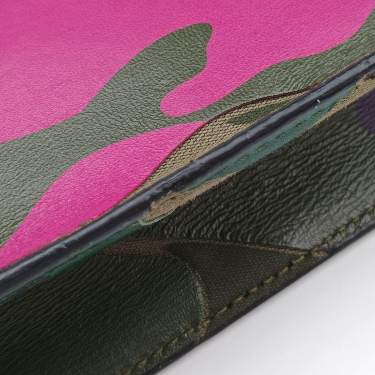 Pre-owned Valentino Rockstud Glam Lock Multicolour canvas× leather  shoulderbag | stylenewstar