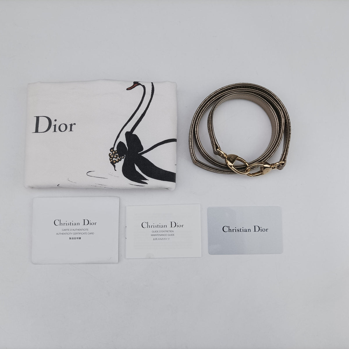 Pre-owned Christian Dior Lady Dior Golden Patent Leather  shoulderbag | stylenewstar