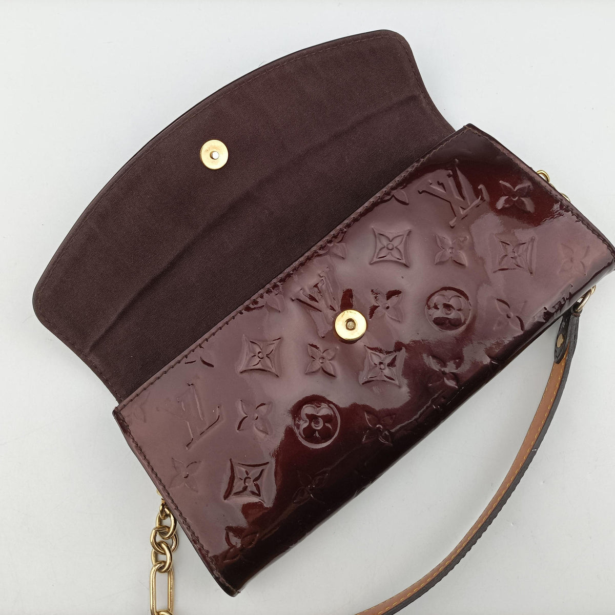 Secondhand Louis Vuitton Sunset Boulevard Monogram Rouge Fauvist Vernis M91679 handbag | stylenewstar