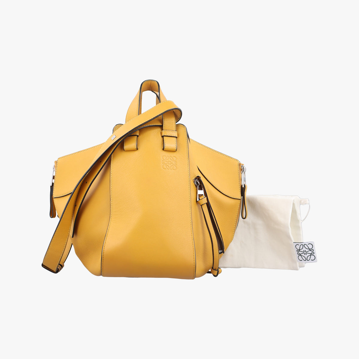 Secondhand Loewe Hammock Yellow Leather  shoulderbag | stylenewstar