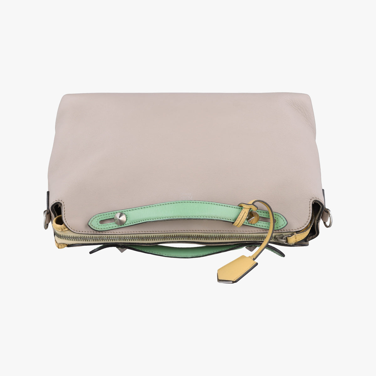 Pre-owned Fendi By The Way Grey leather 8BL125 shoulderbag | stylenewstar