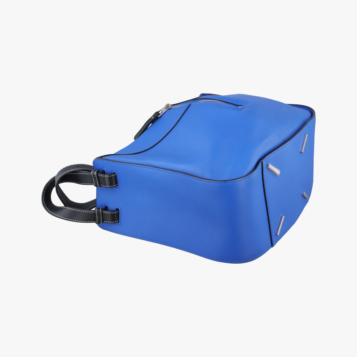 Pre-owned Loewe Hammock Blue leather  shoulderbag | stylenewstar