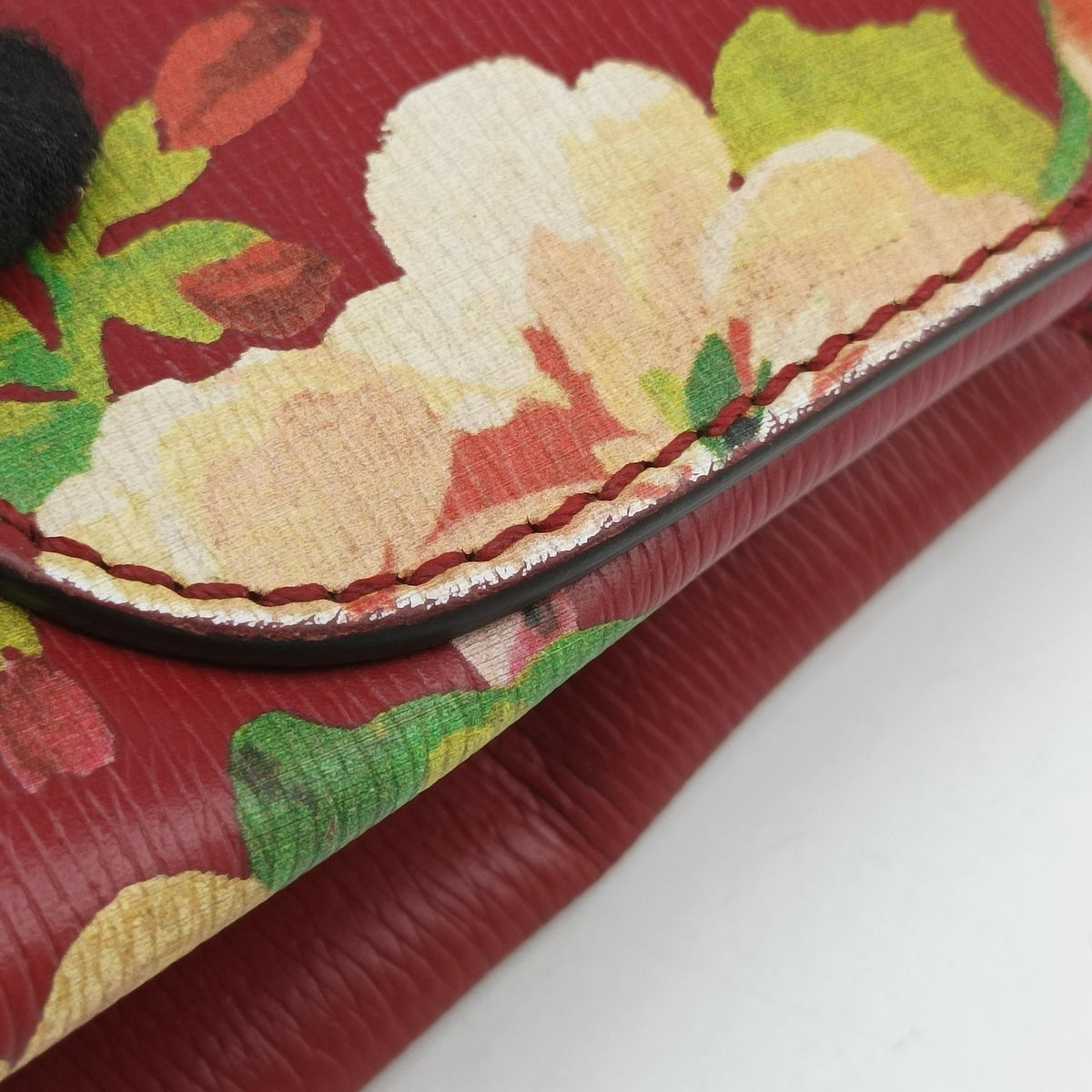 Pre-owned Gucci Bamboo Daily red×Multicolour Leather 370831 shoulderbag | stylenewstar