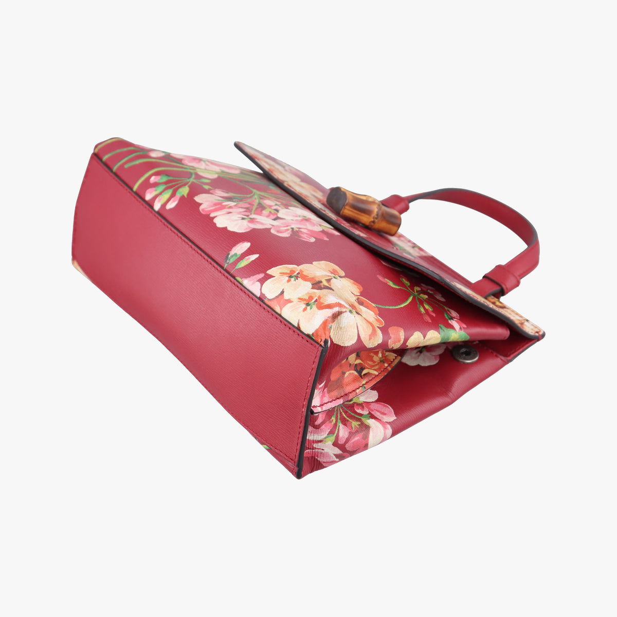 Pre-owned Gucci Bamboo Daily red×Multicolour Leather 370831 shoulderbag | stylenewstar